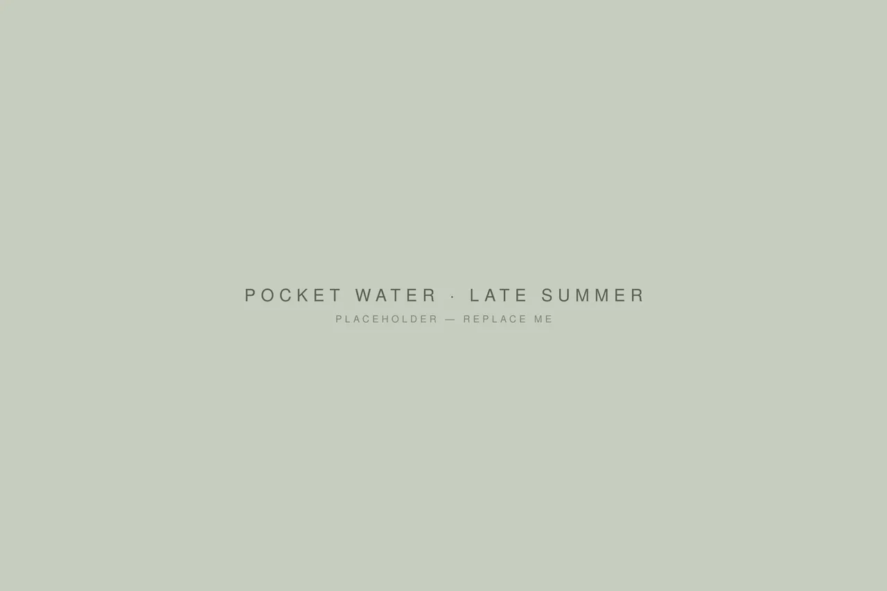 Pocket water on a freestone river in late summer, low and clear.